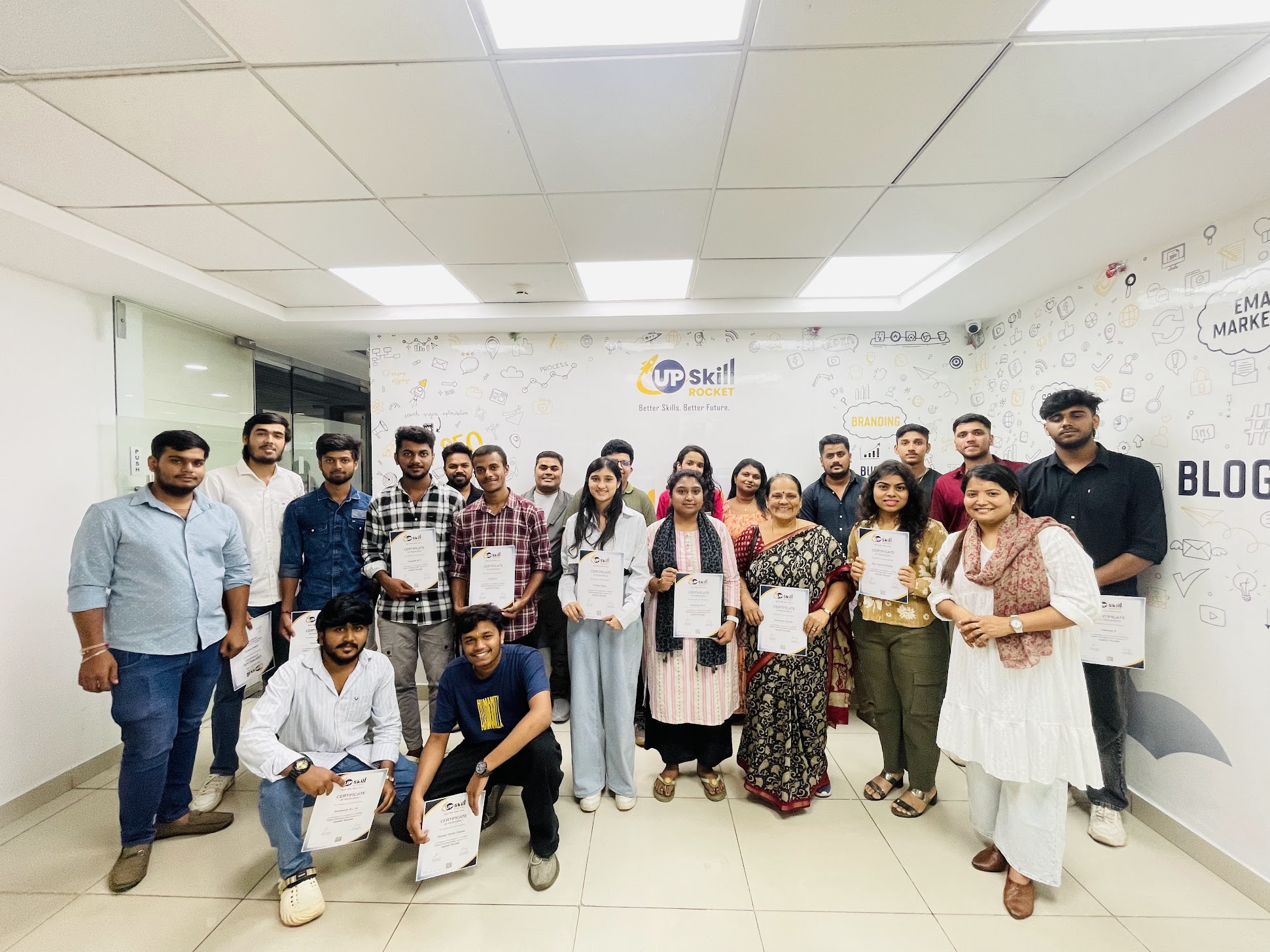 Participants at an Upskill Rocket workshop
