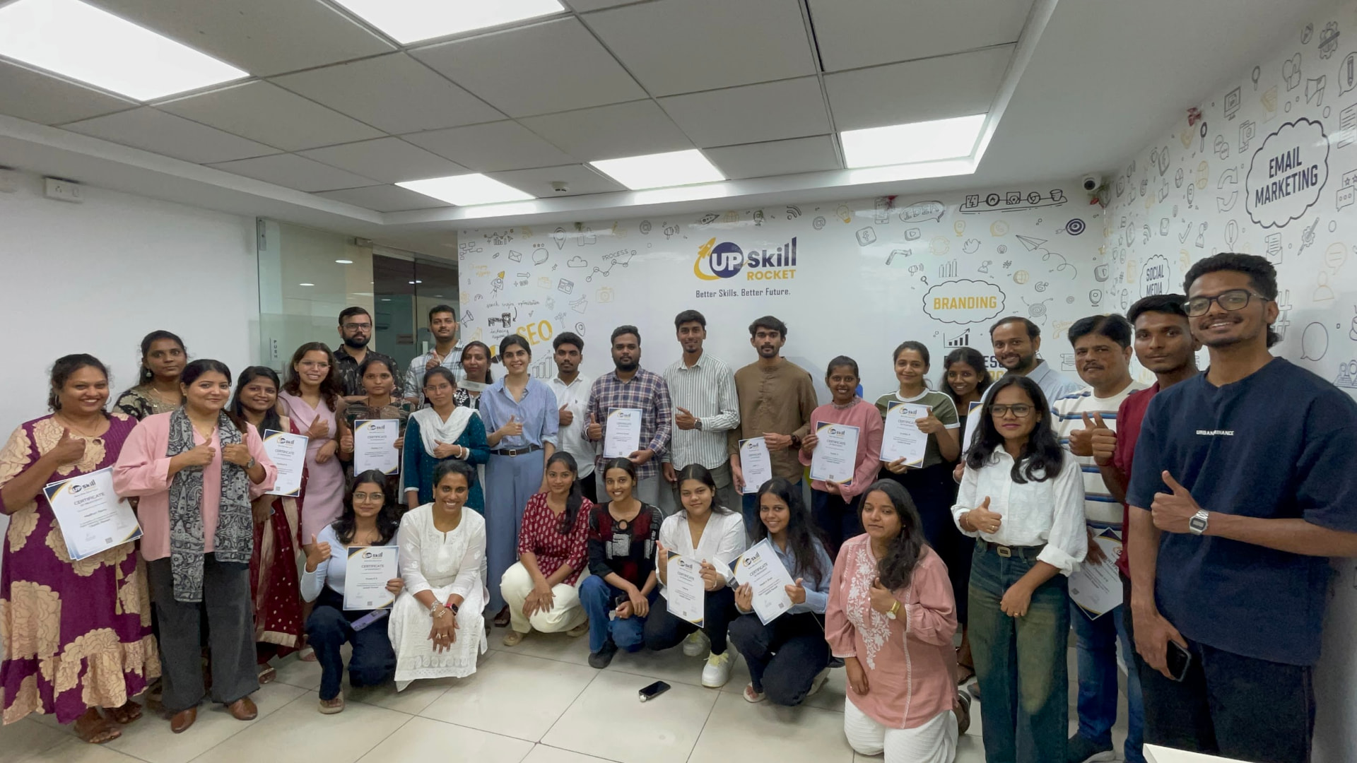 Participants at an Upskill Rocket workshop